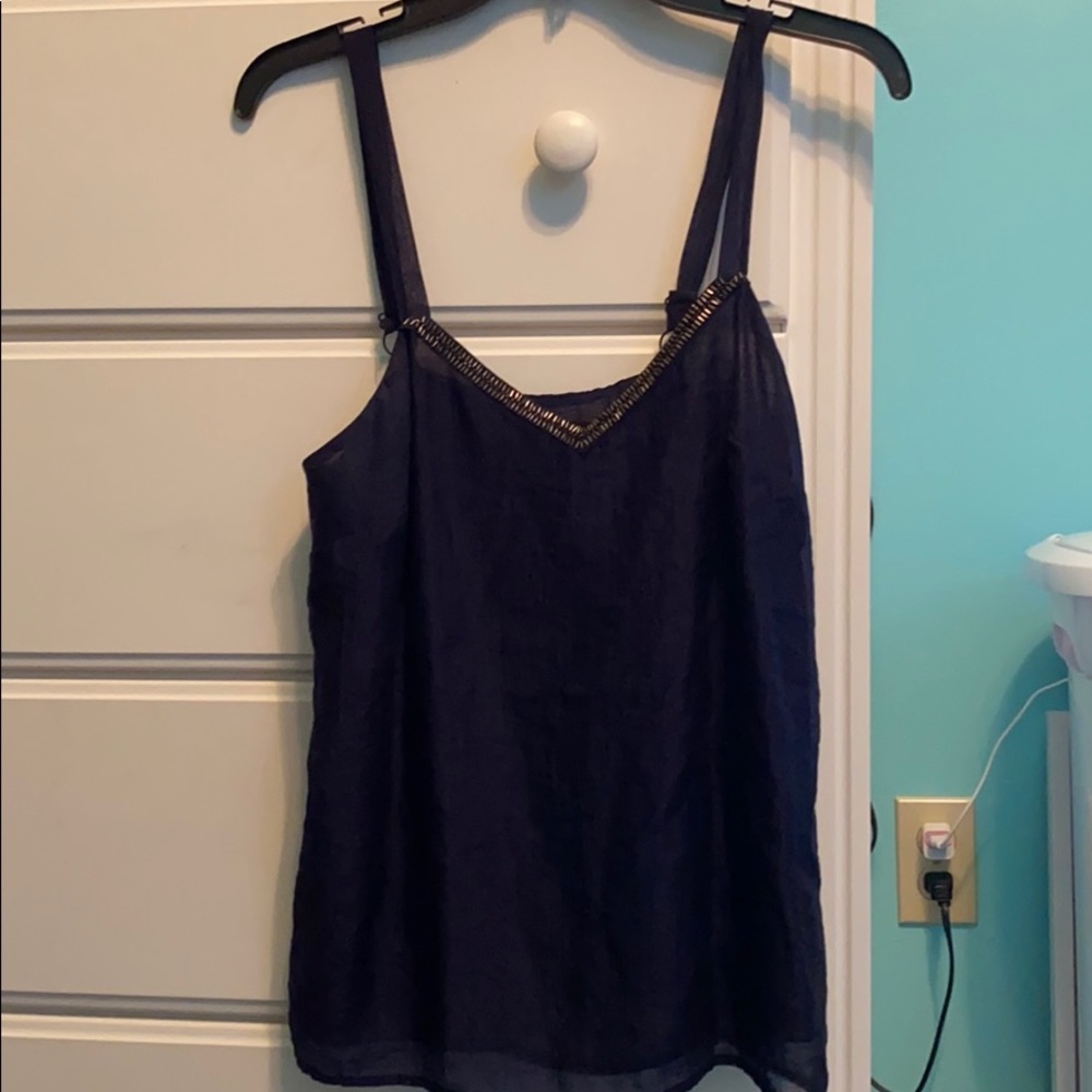 navy blue tank top